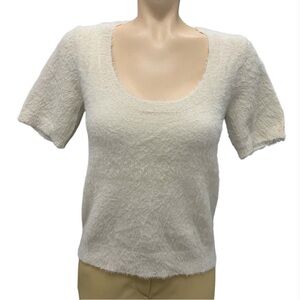 Philosophy Ivory Textured Knit Top Size M